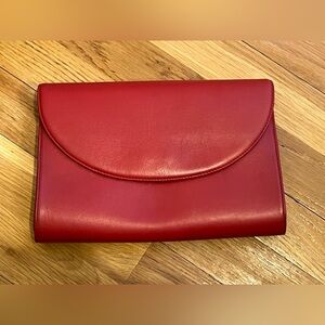 Koret Red Leather Clutch